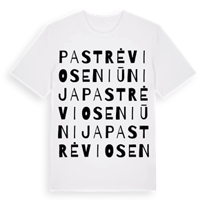 Pastrėvio seniūnija ordlek t-shirt – ekologisk bomull t-shirt från Pinshirt