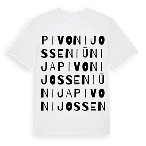 Pivonijos seniūnija ordlek t-shirt – ekologisk bomull t-shirt från Pinshirt