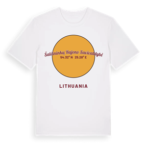 Šalčininkų rajono savivaldybė cirkel t-shirt – ekologisk bomull t-shirt från Pinshirt