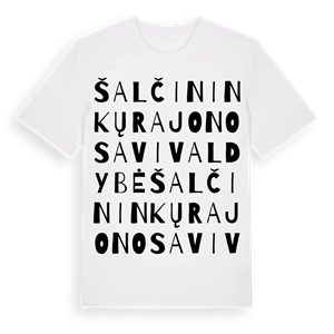 Šalčininkų rajono savivaldybė ordlek t-shirt – ekologisk bomull t-shirt från Pinshirt