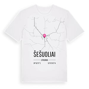 Šešuoliai karta t-shirt – ekologisk bomull t-shirt från Pinshirt