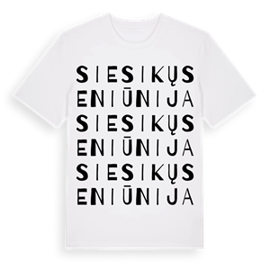 Siesikų seniūnija ordlek t-shirt – ekologisk bomull t-shirt från Pinshirt