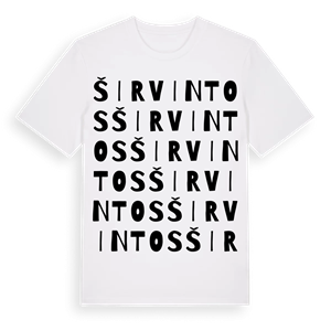 Širvintos ordlek t-shirt – ekologisk bomull t-shirt från Pinshirt
