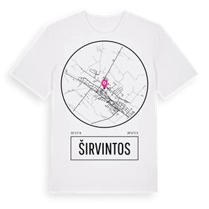 Širvintos t-shirt – ekologisk bomull t-shirt från Pinshirt