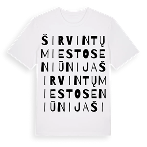 Širvintų miesto seniūnija ordlek t-shirt – ekologisk bomull t-shirt från Pinshirt