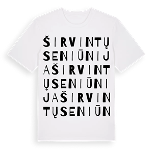 Širvintų seniūnija ordlek t-shirt – ekologisk bomull t-shirt från Pinshirt