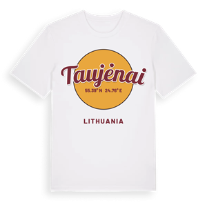 Taujėnai cirkel t-shirt – ekologisk bomull t-shirt från Pinshirt