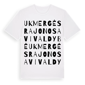 Ukmergės rajono savivaldybė ordlek t-shirt – ekologisk bomull t-shirt från Pinshirt