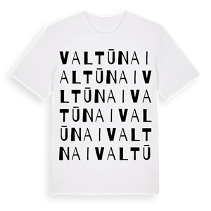 Valtūnai ordlek t-shirt – ekologisk bomull t-shirt från Pinshirt