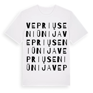 Veprių seniūnija ordlek t-shirt – ekologisk bomull t-shirt från Pinshirt