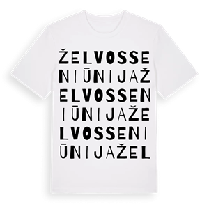 Želvos seniūnija ordlek t-shirt – ekologisk bomull t-shirt från Pinshirt