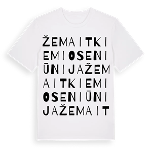 Žemaitkiemio seniūnija ordlek t-shirt – ekologisk bomull t-shirt från Pinshirt