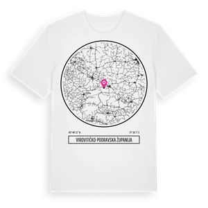 Virovitičko-podravska županija t-shirt – ekologisk bomull t-shirt från Pinshirt