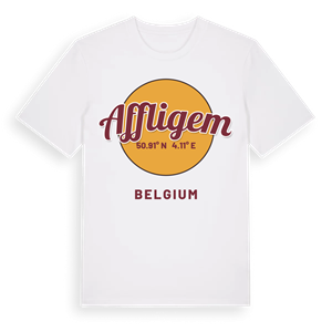 Affligem cirkel t-shirt – ekologisk bomull t-shirt från Pinshirt