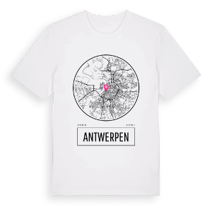 Antwerpen t-shirt – ekologisk bomull t-shirt från Pinshirt
