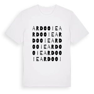 Ardooie ordlek t-shirt – ekologisk bomull t-shirt från Pinshirt