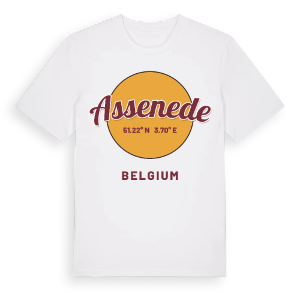Assenede cirkel t-shirt – ekologisk bomull t-shirt från Pinshirt