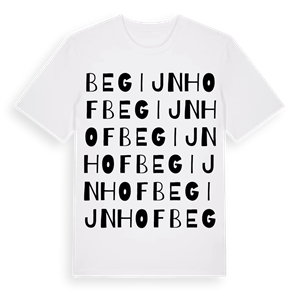 Begijnhof ordlek t-shirt – ekologisk bomull t-shirt från Pinshirt