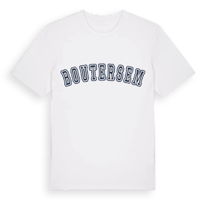 Boutersem college t-shirt – ekologisk bomull t-shirt från Pinshirt