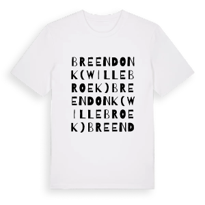 Breendonk (Willebroek) ordlek t-shirt – ekologisk bomull t-shirt från Pinshirt