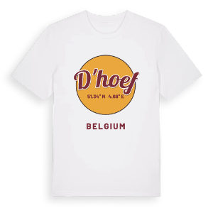 d'Hoef cirkel t-shirt – ekologisk bomull t-shirt från Pinshirt