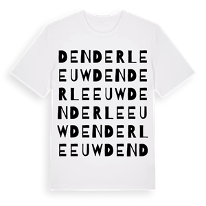 Denderleeuw ordlek t-shirt – ekologisk bomull t-shirt från Pinshirt