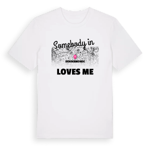 Någon i Dendermonde älskar mig t-shirt – ekologisk bomull t-shirt från Pinshirt