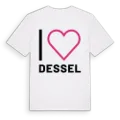 Jag älskar Dessel t-shirt stort tryck