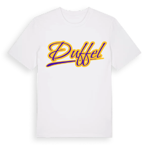 Duffel baseball t-shirt – ekologisk bomull t-shirt från Pinshirt