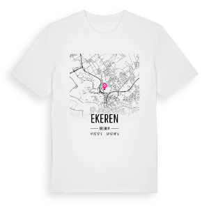 Ekeren karta t-shirt – ekologisk bomull t-shirt från Pinshirt