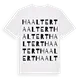 Haaltert ordlek t-shirt