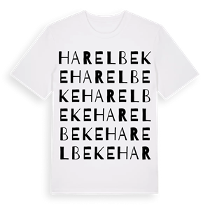 Harelbeke ordlek t-shirt – ekologisk bomull t-shirt från Pinshirt
