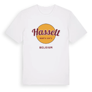 Hasselt cirkel t-shirt – ekologisk bomull t-shirt från Pinshirt