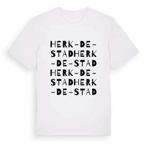 Herk-de-Stad ordlek t-shirt – ekologisk bomull t-shirt från Pinshirt