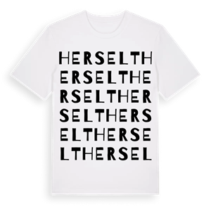 Herselt ordlek t-shirt – ekologisk bomull t-shirt från Pinshirt