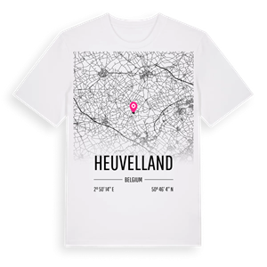 Heuvelland karta t-shirt – ekologisk bomull t-shirt från Pinshirt