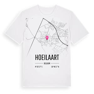 Hoeilaart karta t-shirt – ekologisk bomull t-shirt från Pinshirt