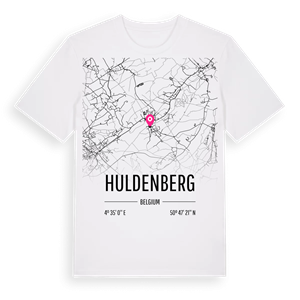 Huldenberg karta t-shirt – ekologisk bomull t-shirt från Pinshirt