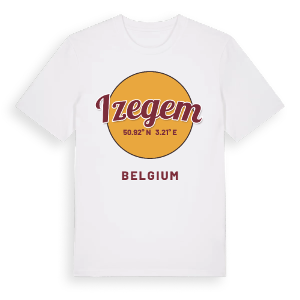 Izegem cirkel t-shirt – ekologisk bomull t-shirt från Pinshirt