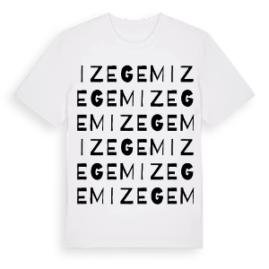 Izegem ordlek t-shirt – ekologisk bomull t-shirt från Pinshirt