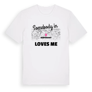 Någon i Kampenhout älskar mig t-shirt – ekologisk bomull t-shirt från Pinshirt