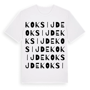 Koksijde ordlek t-shirt – ekologisk bomull t-shirt från Pinshirt
