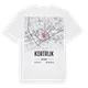 Kortrijk karta t-shirt