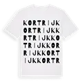 Kortrijk ordlek t-shirt