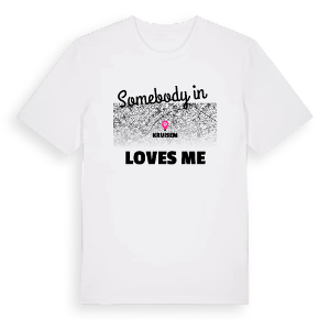 Någon i Kruisem älskar mig t-shirt – ekologisk bomull t-shirt från Pinshirt