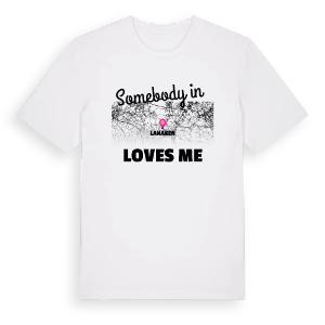 Någon i Lanaken älskar mig t-shirt – ekologisk bomull t-shirt från Pinshirt
