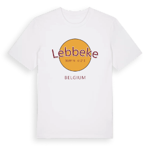 Lebbeke cirkel t-shirt – ekologisk bomull t-shirt från Pinshirt