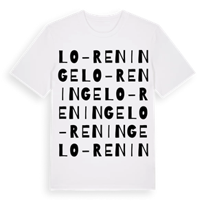 Lo-Reninge ordlek t-shirt – ekologisk bomull t-shirt från Pinshirt