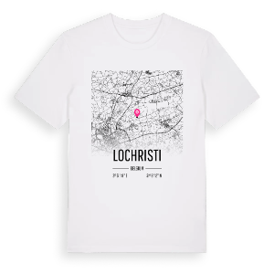 Lochristi karta t-shirt – ekologisk bomull t-shirt från Pinshirt