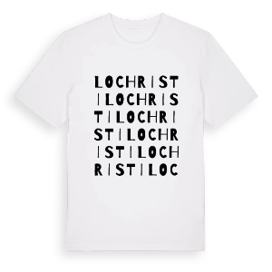 Lochristi ordlek t-shirt – ekologisk bomull t-shirt från Pinshirt